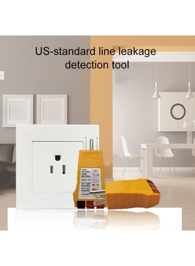 جهاز SK300 لفحص مقابس الكهرباء الأمريكية (US Plug) واختبار الطور وحلقة الأسلاك ثلاثية الأسلاك - Image 5