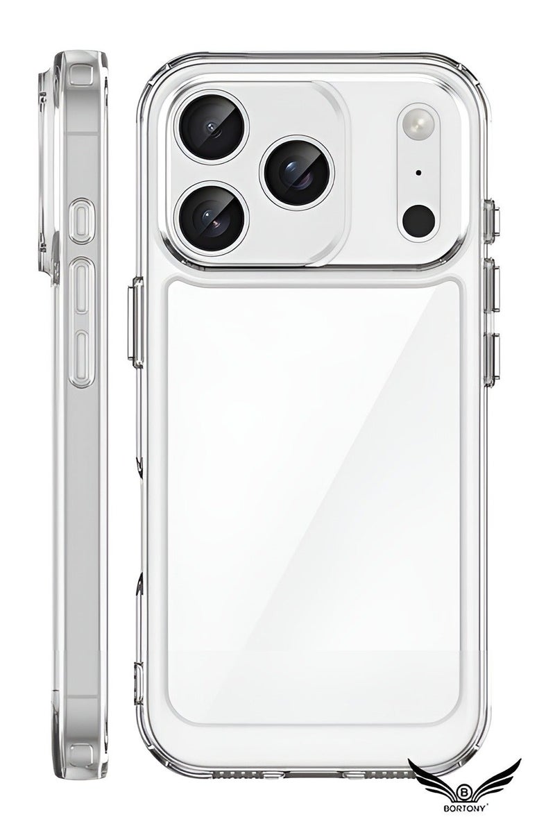 راكسوم جراب شفاف، نحيف، مقاوم للخدوش والصدمات، لحماية هاتف آيفون 17 برو ماكس مقاس 6.9 بوصة. - Image 1