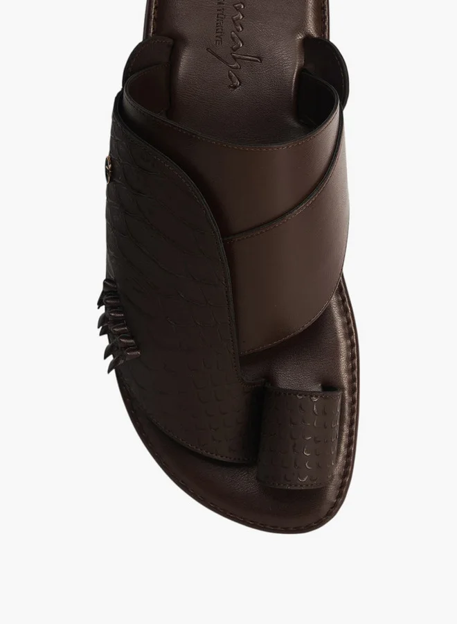 Al Waha Men's Arabic Sandals with Toe Loop - Ramadan Collection