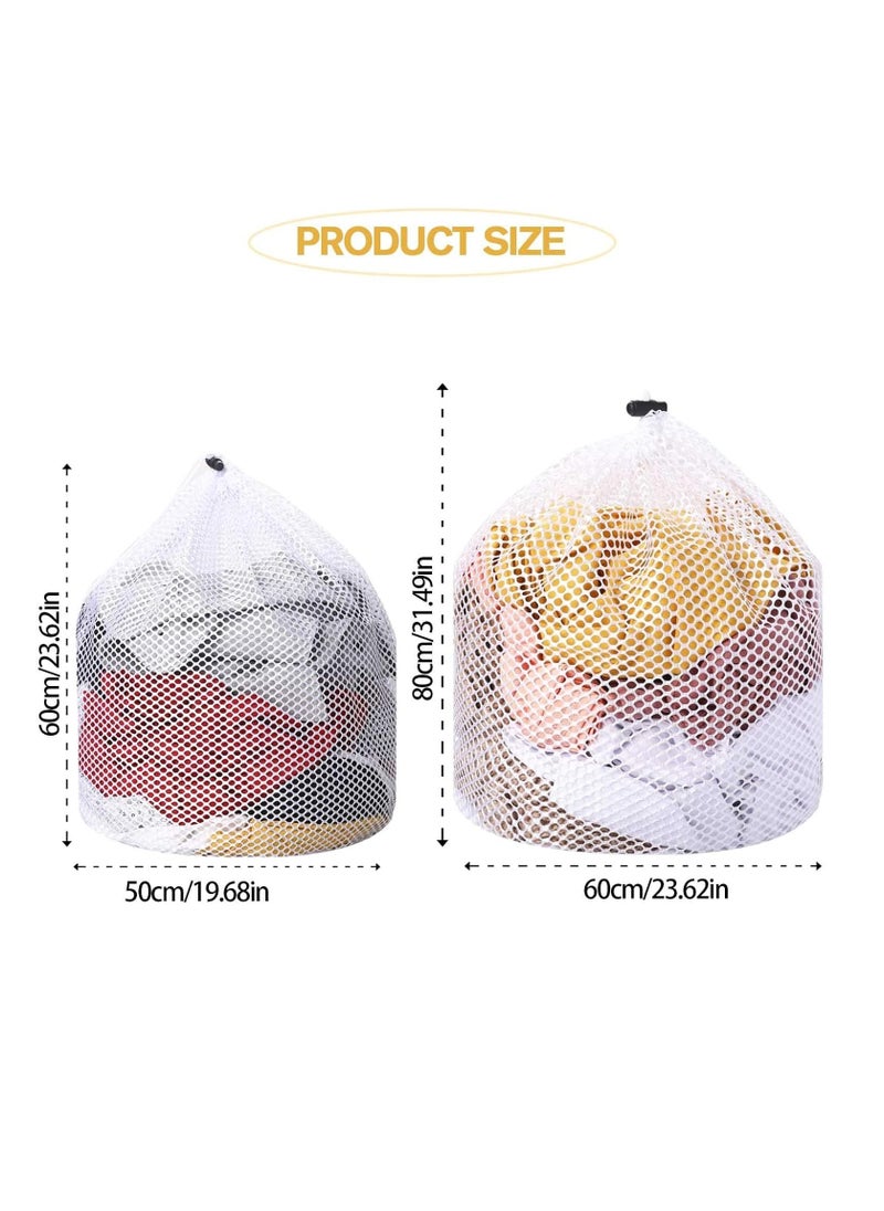 2 Packs Laundry Bags Mesh Wash Bags Mesh Laundry Bag Travel Laundry Bags, College Laundry Bag Drawstring Design Wash Bags for Blouse Baby Clothes Underwear Dirty Clothes Package (50x60/60x80cm) - pzsku/Z1F7678BC107F02D1D789Z/45/_/1717214864/c388a00b-988a-40bb-b71c-c57951e8505f