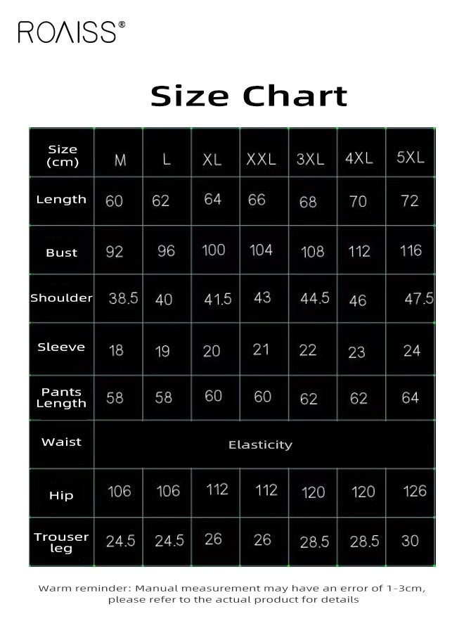 رويس طقم ملابس نوم نسائية كبيرة الحجم بأكمام طويلة ورقبة دائرية وبنطلون طويل منقوش، قماش دافئ ومريح بقصّة مريحة للارتداء في المنزل، قابل للغسل في الغسالة لسهولة العناية - Image 2