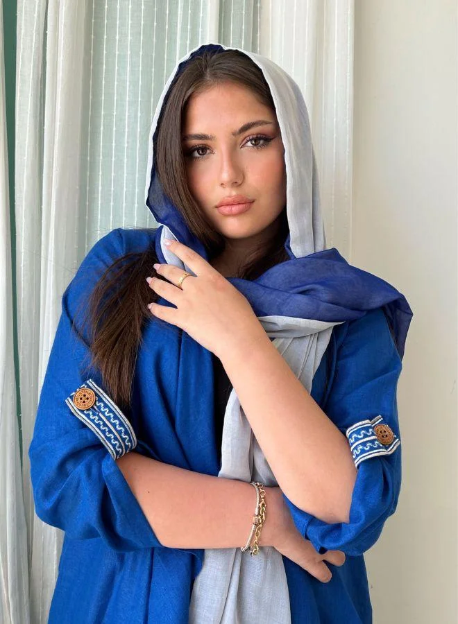 The Untitled Project Blue Koi - Abaya & Scarf Set
