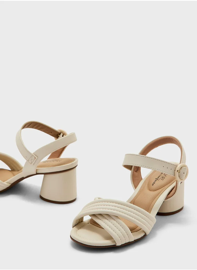 MODARE Multi Strap Mid Heel Sandals
