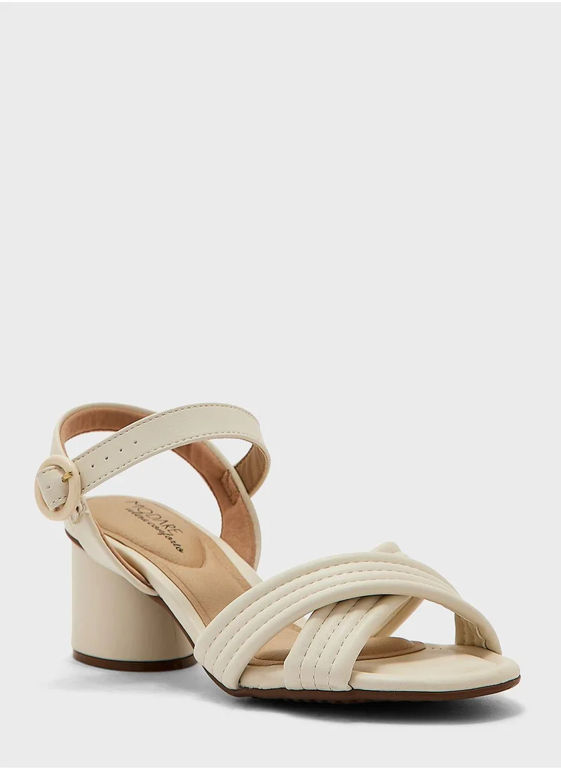 MODARE Multi Strap Mid Heel Sandals