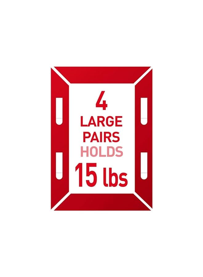 Command Picture Large Hanging Strips Holds 7.2 Kg Whole Pack White Color Organize Decoration No Tools Holds Strongly Damage Free Hanging 4 Pairs/Pack - Image 2