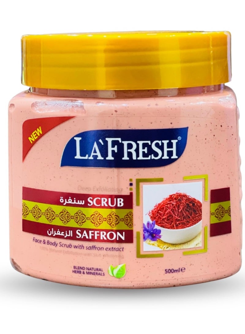 LA FRESH Deep Exfoloating Scrub Saffron 500 ml