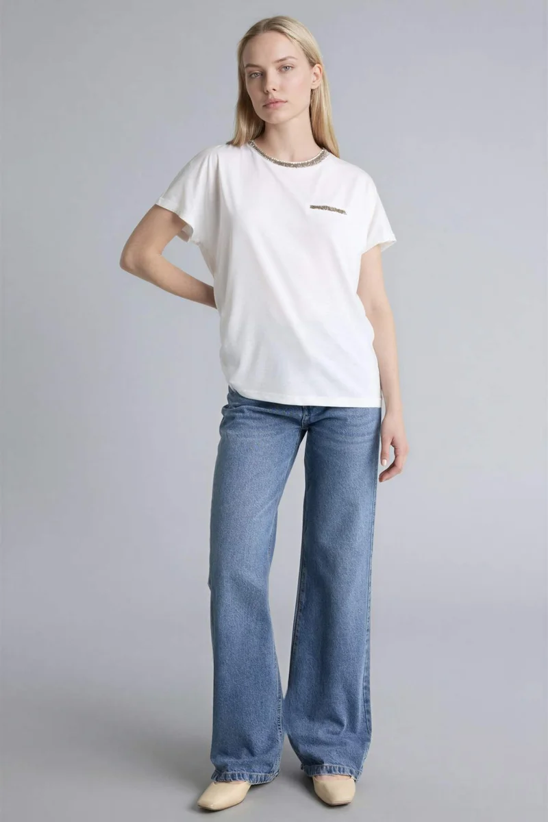 Defacto Crew Neck Short Sleeve T-Shirt