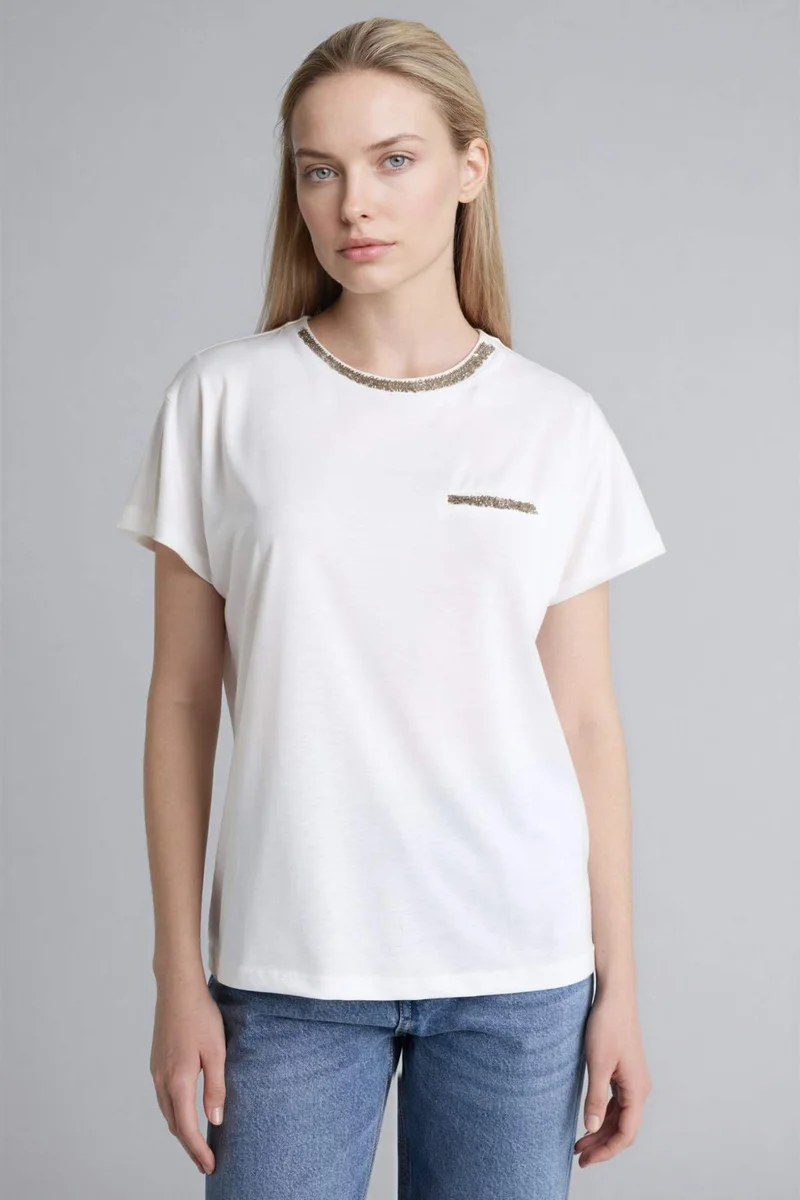 Defacto Crew Neck Short Sleeve T-Shirt