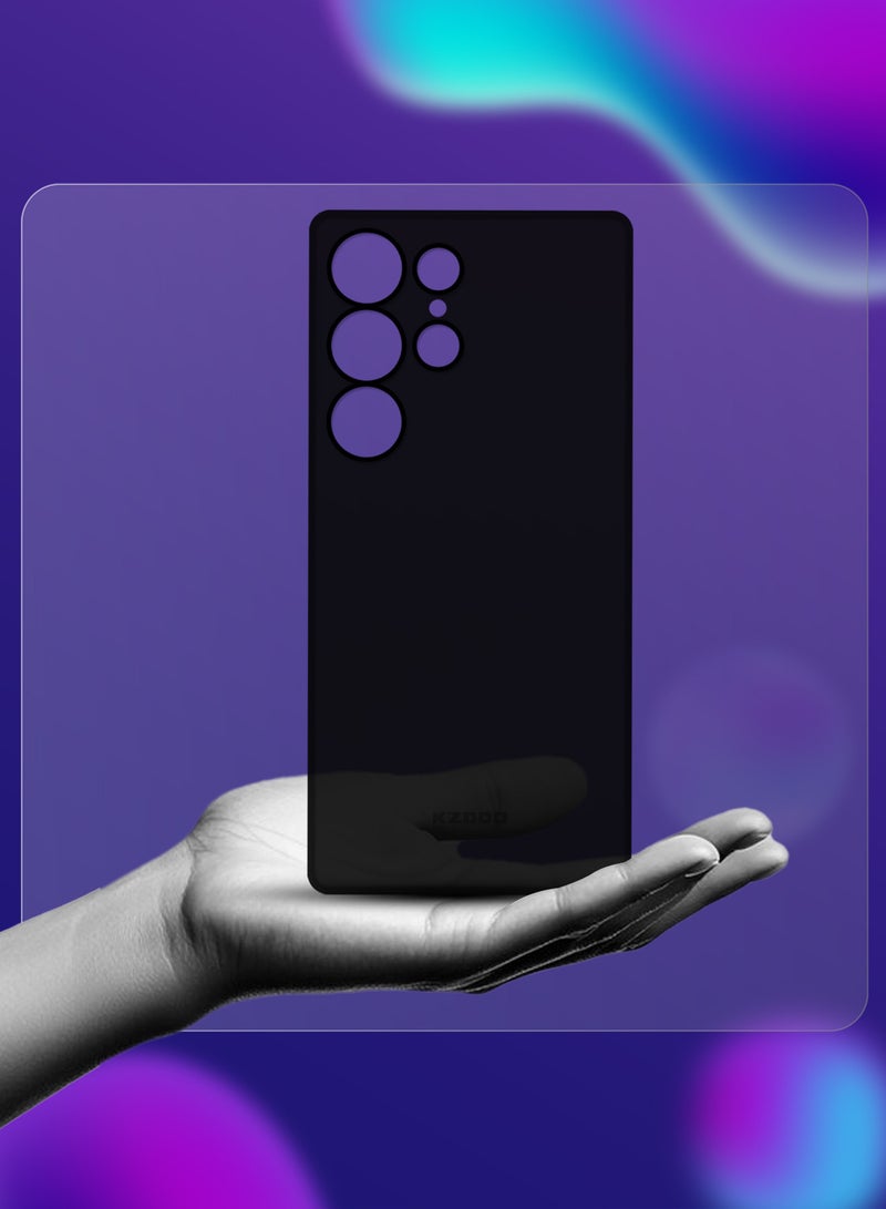 KZDOO Case for Galaxy S25 Ultra Air Skin Case All Around Full Protection Ultra Slim 0.3mm Thickness 4g Feather Weight - Black - Image 5