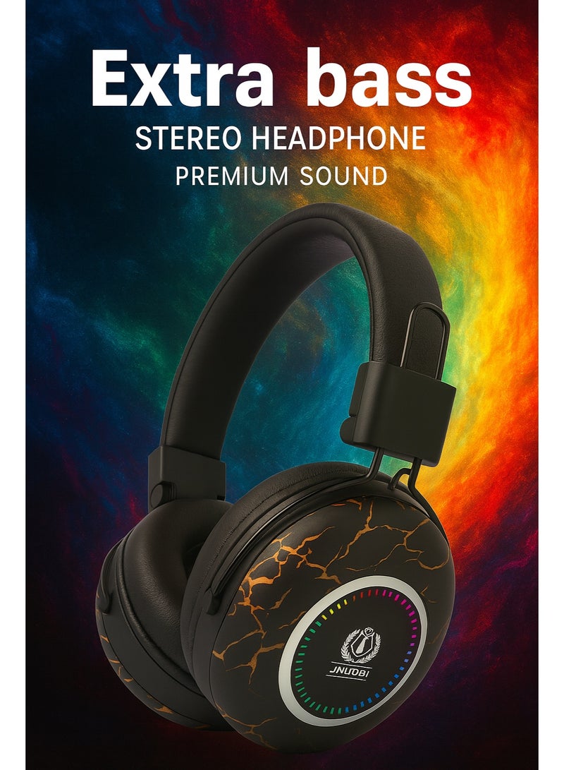 Jnuobi سماعة رأس JNUOBI H5 بصوت ستيريو احترافي – عزل ضوضاء تلقائي – صوت عالي الدقة للموسيقى والمكالمات – متوافقة مع الهواتف والكمبيوتر وأجهزة الألعاب- لون اسود - Image 5