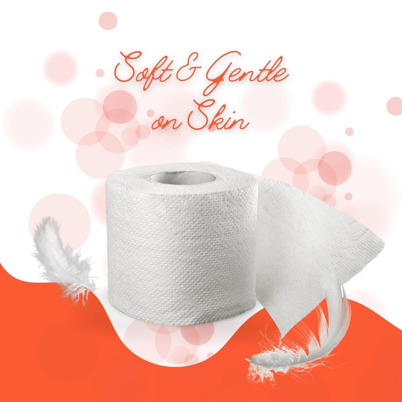 LIORA 3 Ply Toilet Paper Roll | 2350 Pulls | 235 Pulls x 10 Rolls| Ultra-Soft, Highly Absorbent Tissue | Compatible with All Dispensers | Ideal for Home, Office & Restaurant Use - Image 5