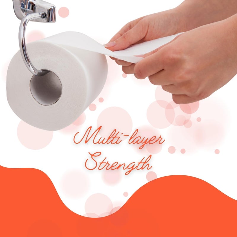 LIORA 3 Ply Toilet Paper Roll | 2350 Pulls | 235 Pulls x 10 Rolls| Ultra-Soft, Highly Absorbent Tissue | Compatible with All Dispensers | Ideal for Home, Office & Restaurant Use - Image 4