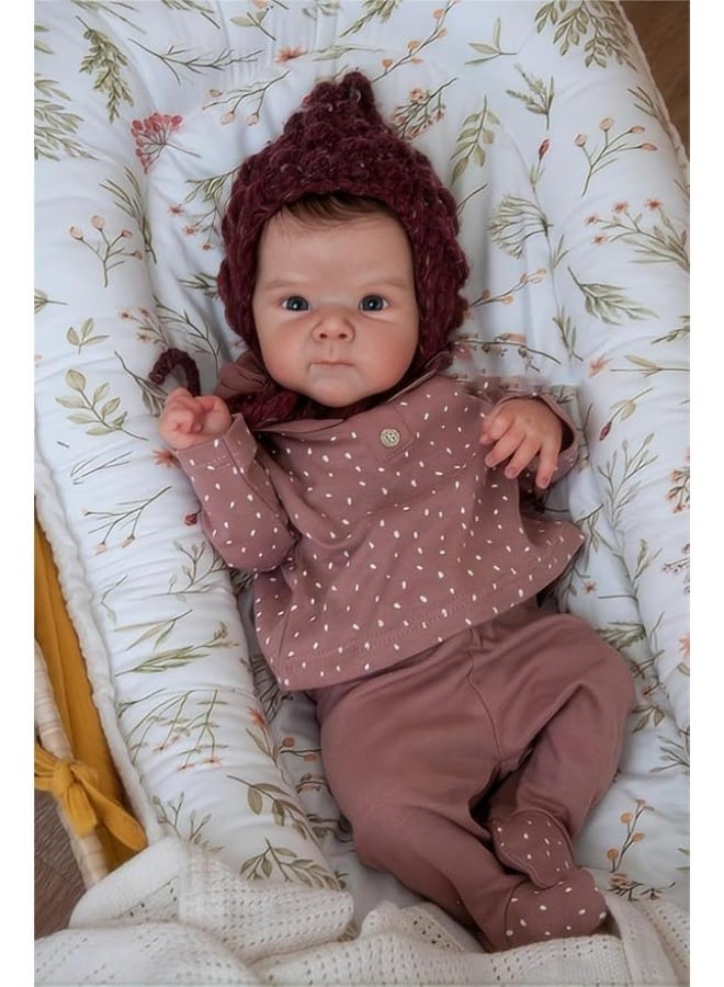 CUNUUDOOL Realistic Lifelike Reborn Baby Dolls Toddler Full Body Girls 18 Inch Baby Reborn Doll Vinyl Silicon Full Body Eyes Open With Hair Anatomically Correct. - Image 1
