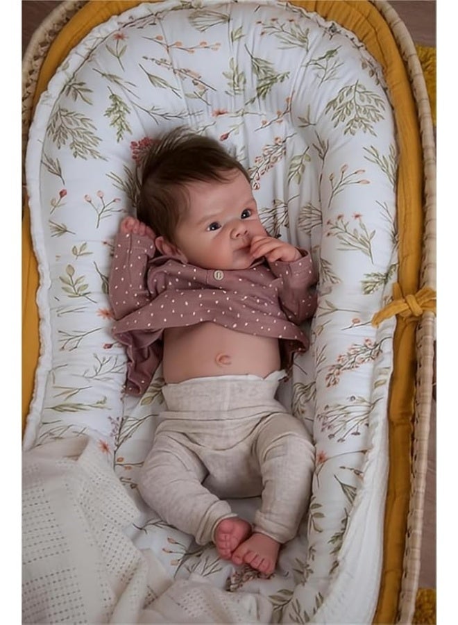 CUNUUDOOL Realistic Lifelike Reborn Baby Dolls Toddler Full Body Girls 18 Inch Baby Reborn Doll Vinyl Silicon Full Body Eyes Open With Hair Anatomically Correct. - Image 4