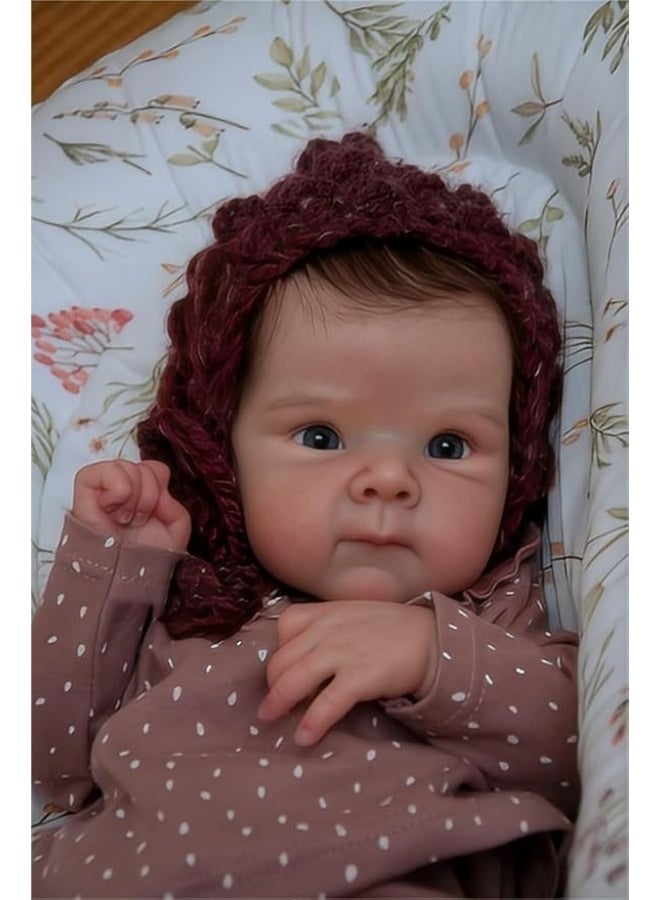 CUNUUDOOL Realistic Lifelike Reborn Baby Dolls Toddler Full Body Girls 18 Inch Baby Reborn Doll Vinyl Silicon Full Body Eyes Open With Hair Anatomically Correct. - Image 2