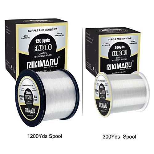 RIKIMARU Fluoro Fishing Line, 100% Fluorocarbon Coated Fishing Line (Clear, 20LB/0.40mm/300Yds) - Image 4