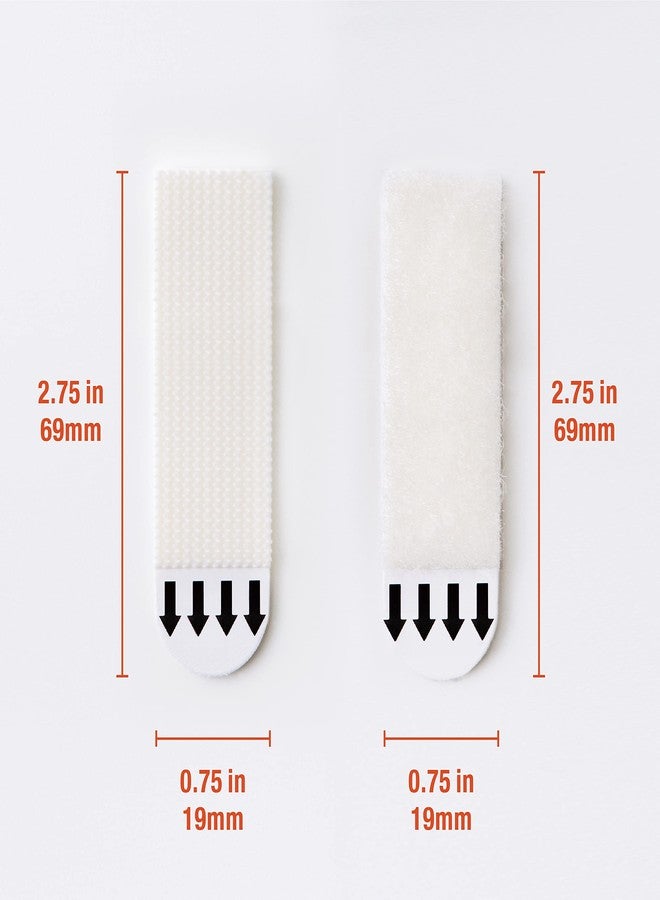 MOVELYST 64-Pairs(128 Strips) Medium Picture Hanging Strips, Hook and Loop Tape, Picture Hanger Damage Free, Water-Resistant Adhesive Strips for Frame Hanging and Christmas Decorations, Heavy Duty - Image 2