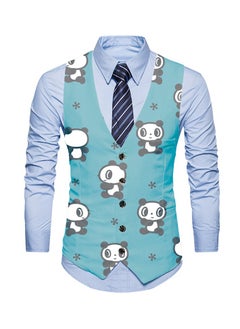 KUYING New Fashionable Personalized Printed Men's Suit Vest  - Image 1