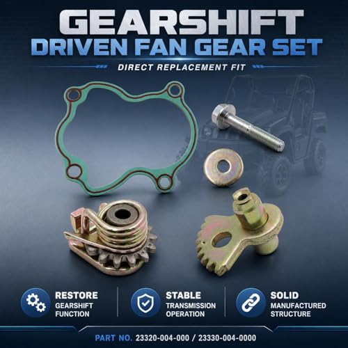 FZJDSD 23320004000 Gearshift Fan Gear Set Driven 233300040000 Compatible with Massimo MSU 500 700 Hisun UTV Coleman Bighorn Challenger Axis 500 700 - Image 3