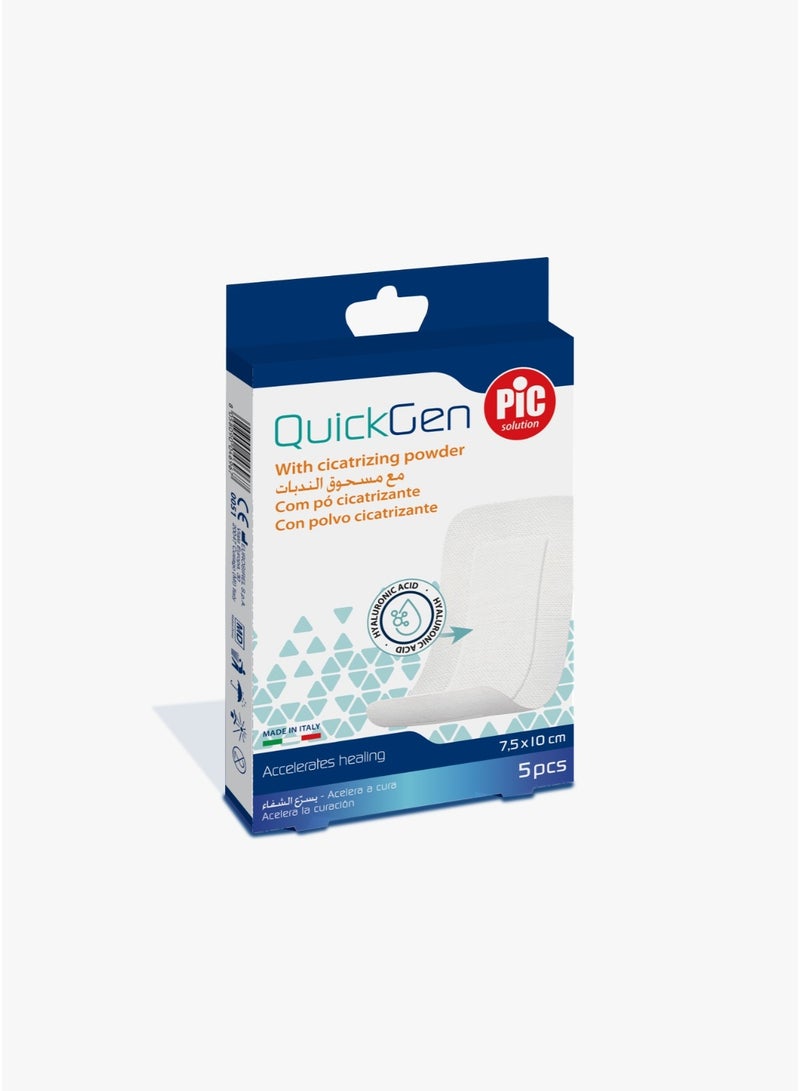QuickGen Wound Dressing 7.5×10 cm 5 Pieces