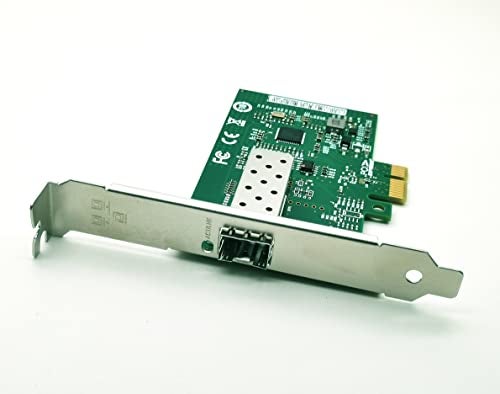 Lemspum 1.25Gb PCIe x1 Converged Ethernet Network Card, Single SFP Port LAN Card Gigabit NIC with Intel I210-AS Chipset Server Support Windows Server/Windows/Linux/Vmware ESXI… - Image 2