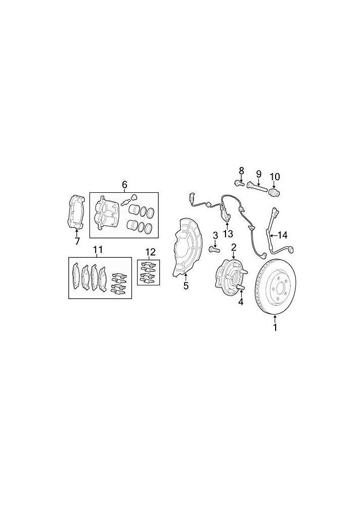 ABS Wheel Speed Sensor 5602 9447AF for Cadillac Escalade, Chevrolet Tahoe/Suburban, GMC Yukon/Sierra, and Chevrolet Silverado