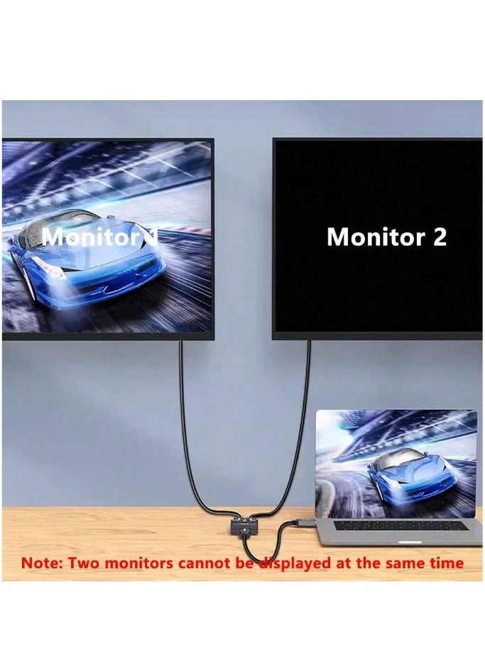 HDMI Splitter and Adapter HDMI Splitter 1X2 Dual 2 Ports 4K HD Switcher  - Image 3