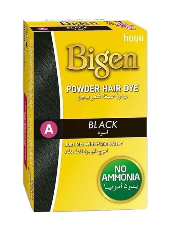 Bigen Powder Hair Dye - A Black Black A 6grams - Image 1