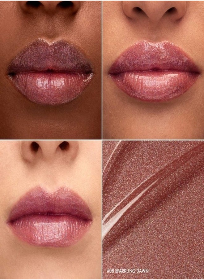 SEPHORA - SEPHORA Outrageous plump effect gloss 08 Sparkling Dawn - Shimmer Nude 6g - Image 1
