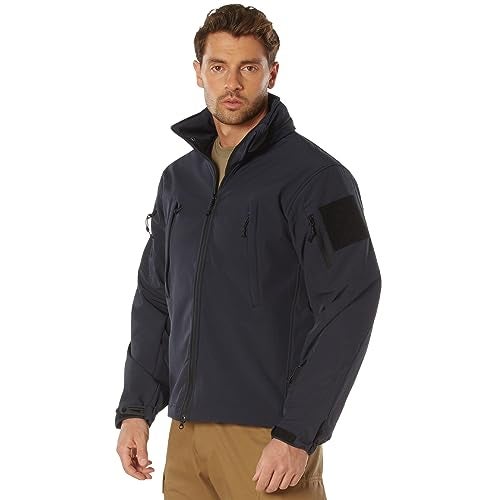 Rothco Special Ops Soft Shell Jacket Tactical Cold and Wet Weather Outdoor Coat Midnight Navy Blue M - Image 1