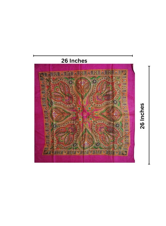 Maternity Head Scarf for Women After Delivery | 26x26 Cotton Satin Square Scarves for Girls & Ladies | Printed Hair, Neck, Ear Muffler Stole (Multicolor, Design May Vary) (1, Multicolored)  - Image 4