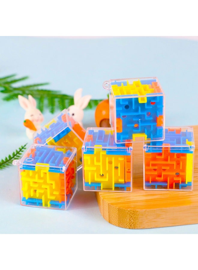 5 Pcs 3D Maze Magic Cube Toy - Image 2