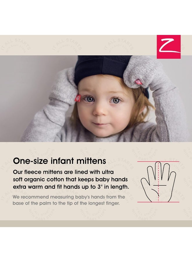 Zutano Zutano Baby Fleece Thumbless Mittens, Outdoor Winter Mittens for Babies  - Image 4