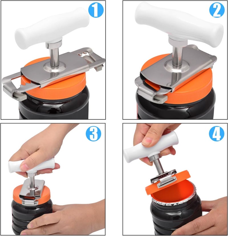 Kichwit Jar Opener for Weak Hands, Jar Bottle Opener for Seniors with Arthritis, Bottle Opener Keychain Included - Image 2