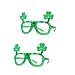 BinaryABC StPatricks Day Shamrock Led Light Up Glasses Eyeglasses FramesStPatricks Day Party Favors2Pcs - Image 2