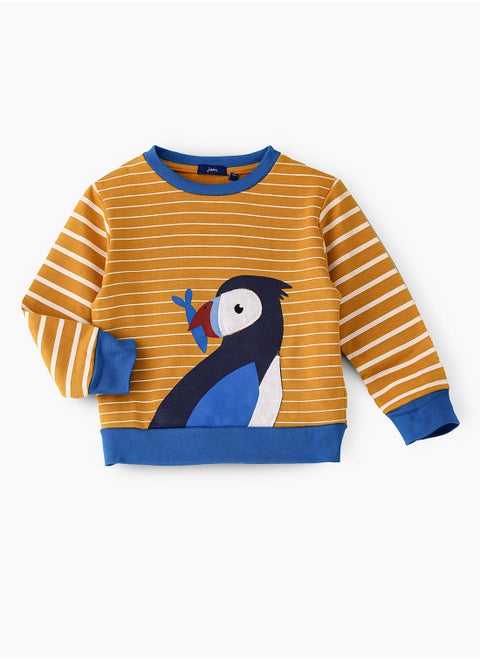 Sweat top with print