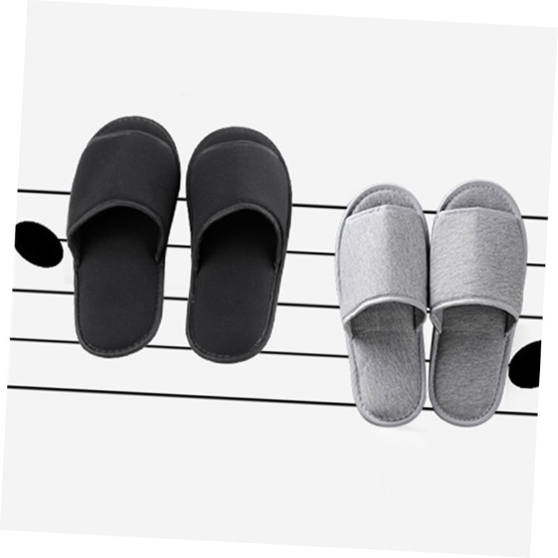 2 Pairs Disposable Hotel Slippers For Guests Lightweight Breathable Travel Spa Salon Use - Image 3