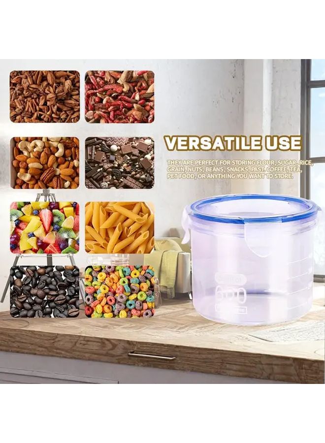 5PACK 27.05oz Airtight Leakproof Food Storage Jars Stackable Clear Containers Kitchen Camping Party - Image 3
