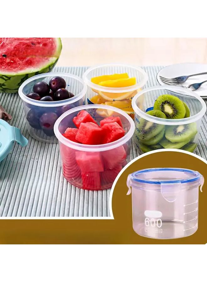 5PACK 27.05oz Airtight Leakproof Food Storage Jars Stackable Clear Containers Kitchen Camping Party - Image 4