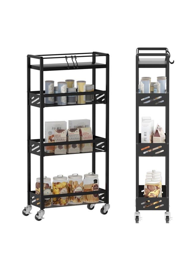 DGSANDGO Kitchen Storage Carts (Black) - Image 1