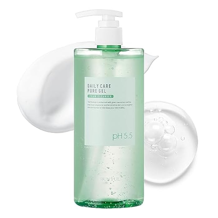 EUNYUL Daily Care Pure Gel Foam Cleanser 17.3 fl. Oz. pH 5.5 Gel with Pump type Large Size Face Wash - Image 1