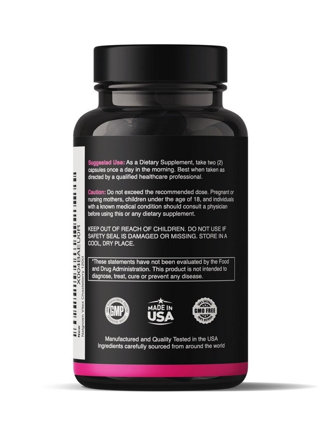 Natgrown Vitex Chasteberry Supplement for Women 1,000 mg - Supports Hormone Balance & Fertility - Agnus Castus Chaste Tree Vitex Berry Fruit Extract Capsules - 120 Ct - Image 3