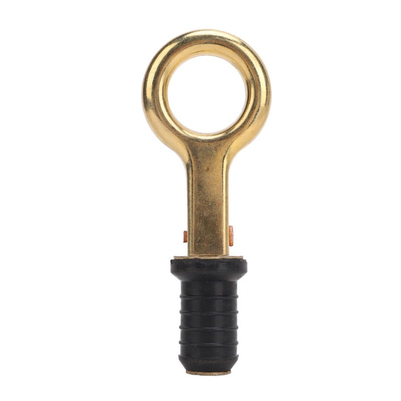 Boat Drain Plug: 0.6Inch Brass and Rubber Construction - Convenient Thread Style Adjustable Twist Design for Marine Yachts Livewell Bilge Transom - Image 1