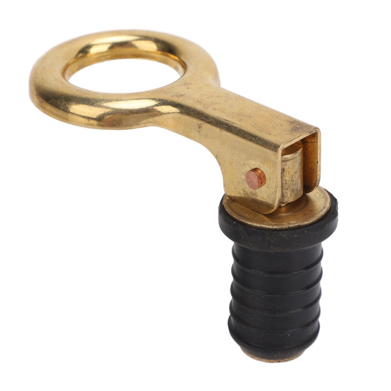 Boat Drain Plug: 0.6Inch Brass and Rubber Construction - Convenient Thread Style Adjustable Twist Design for Marine Yachts Livewell Bilge Transom - Image 5