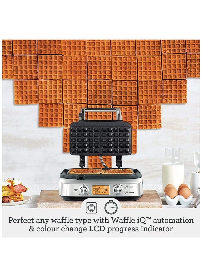 Sage - Sage - the Smart Waffle Pro Belgian Waflle Maker with Non Stick Surface & 12 Browning Settings- UAE Version, 2 Year Manufacturer Warranty - Image 1