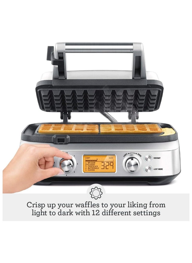 Sage - Sage - the Smart Waffle Pro Belgian Waflle Maker with Non Stick Surface & 12 Browning Settings- UAE Version, 2 Year Manufacturer Warranty - Image 1