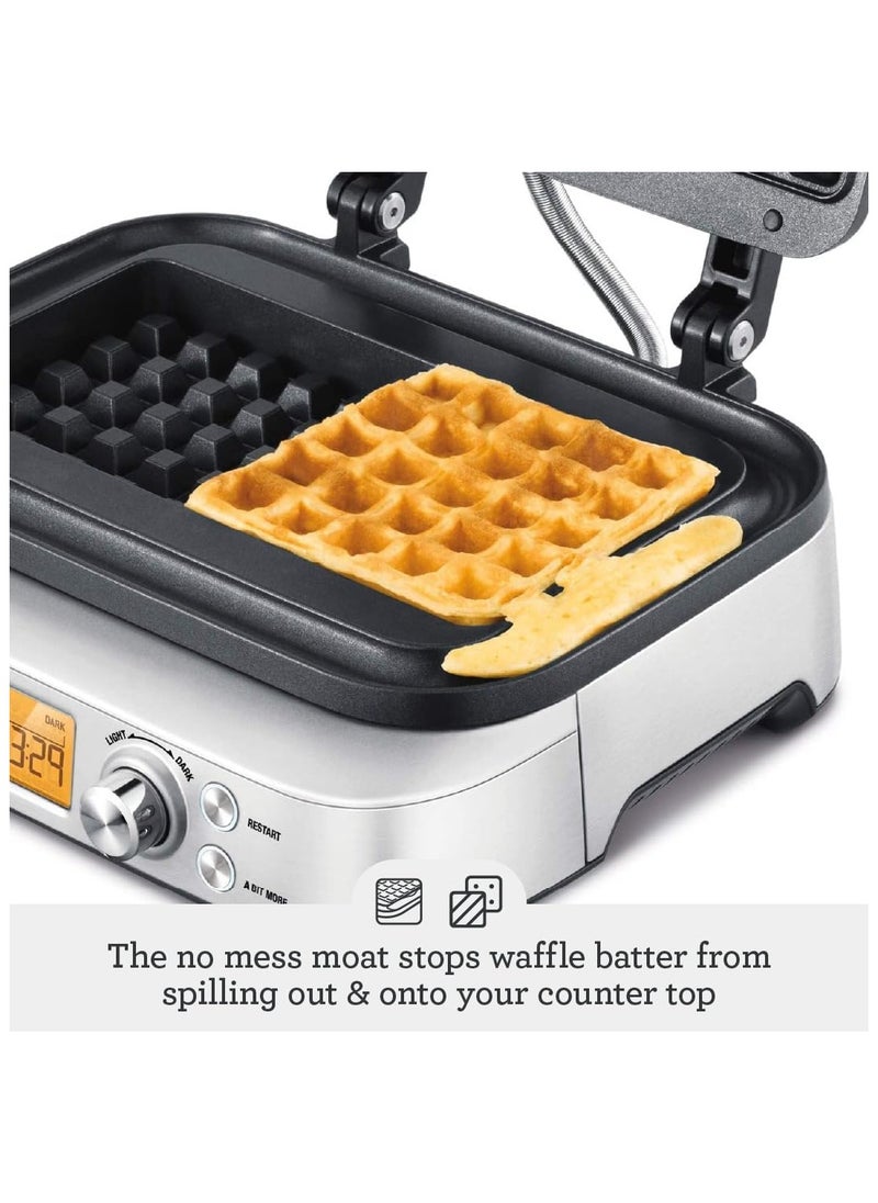 Sage - Sage - the Smart Waffle Pro Belgian Waflle Maker with Non Stick Surface & 12 Browning Settings- UAE Version, 2 Year Manufacturer Warranty - Image 1