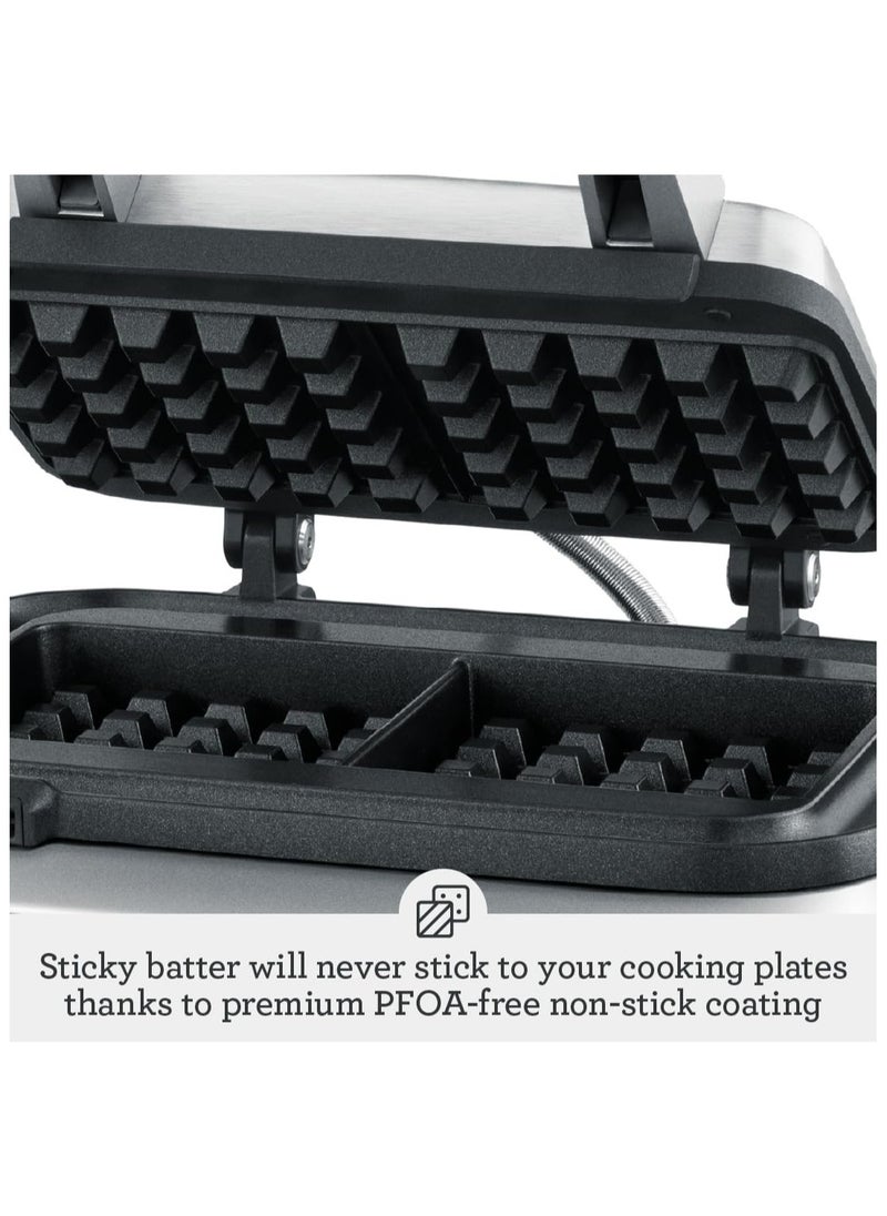 Sage - Sage - the Smart Waffle Pro Belgian Waflle Maker with Non Stick Surface & 12 Browning Settings- UAE Version, 2 Year Manufacturer Warranty - Image 1