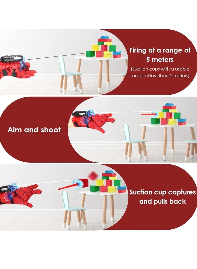RAKAY Spider Web Shooter, Superheroes Wrist Launcher Toy, Funny Children Educational Toys, Spider Gloves Man Cosplay Gift for Kids.  - Image 4