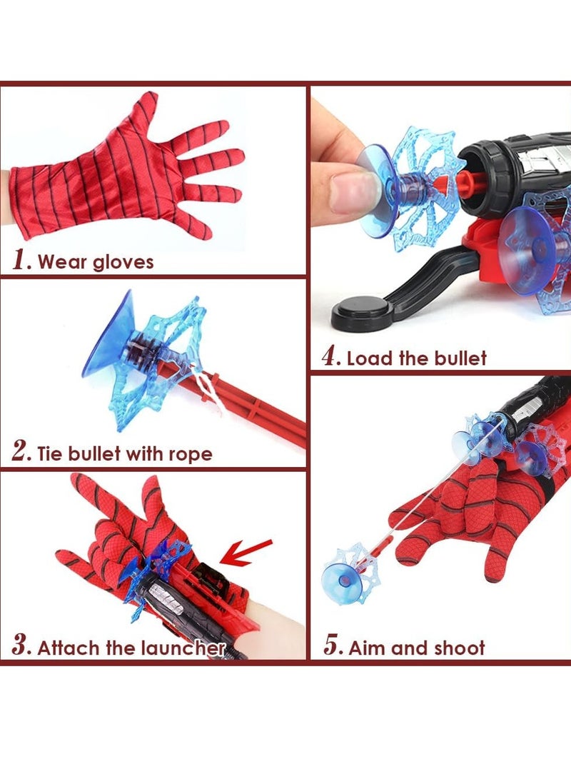 RAKAY Spider Web Shooter, Superheroes Wrist Launcher Toy, Funny Children Educational Toys, Spider Gloves Man Cosplay Gift for Kids.  - Image 2